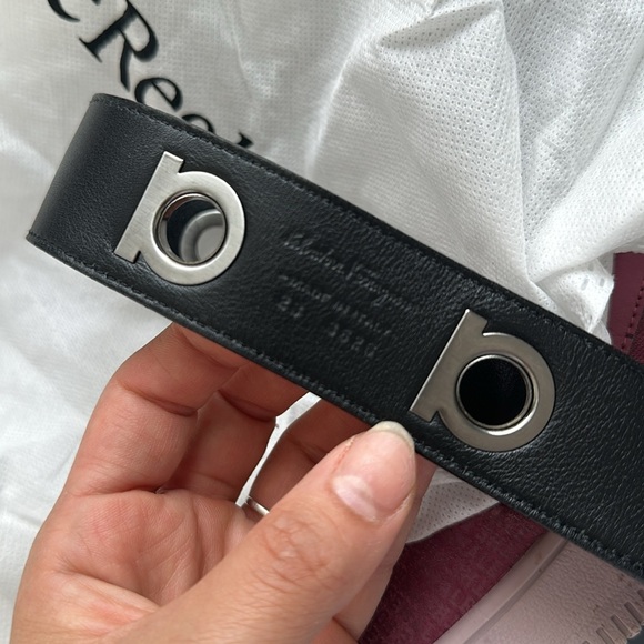 Ferragamo | Leather Gancini Belt - Picture 9 of 9